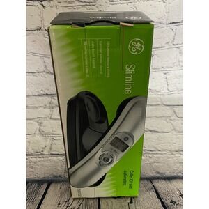 NIB GE 29267GE3 Corded Slimline Phone With Caller ID/Call Waiting Silver Black